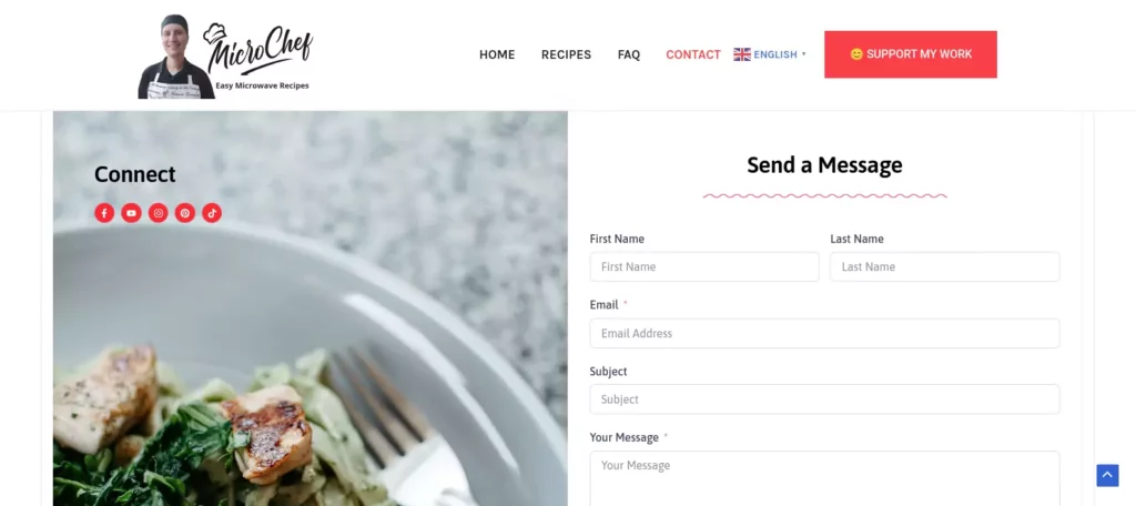 MicroChef Contact Page