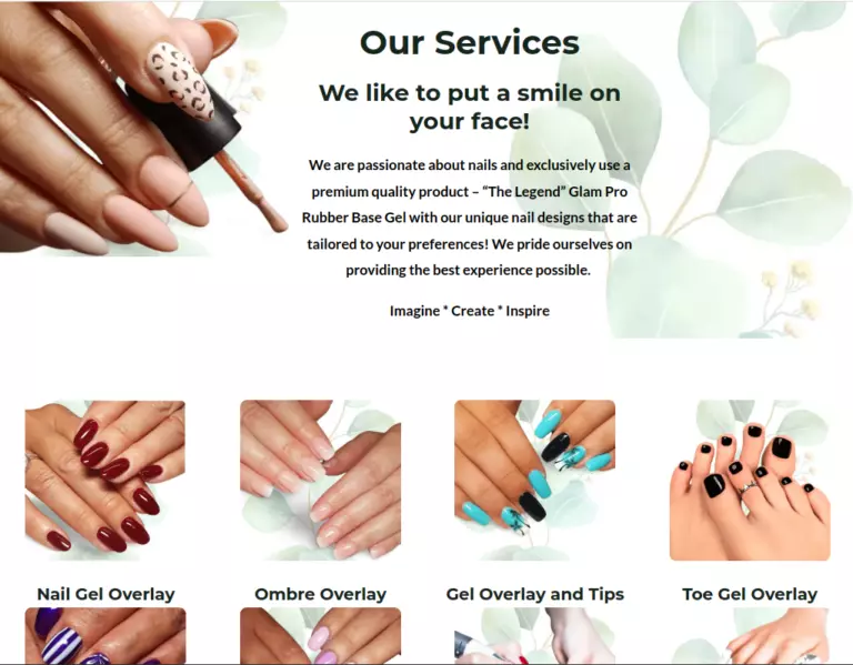 The Blue Boho Services Page