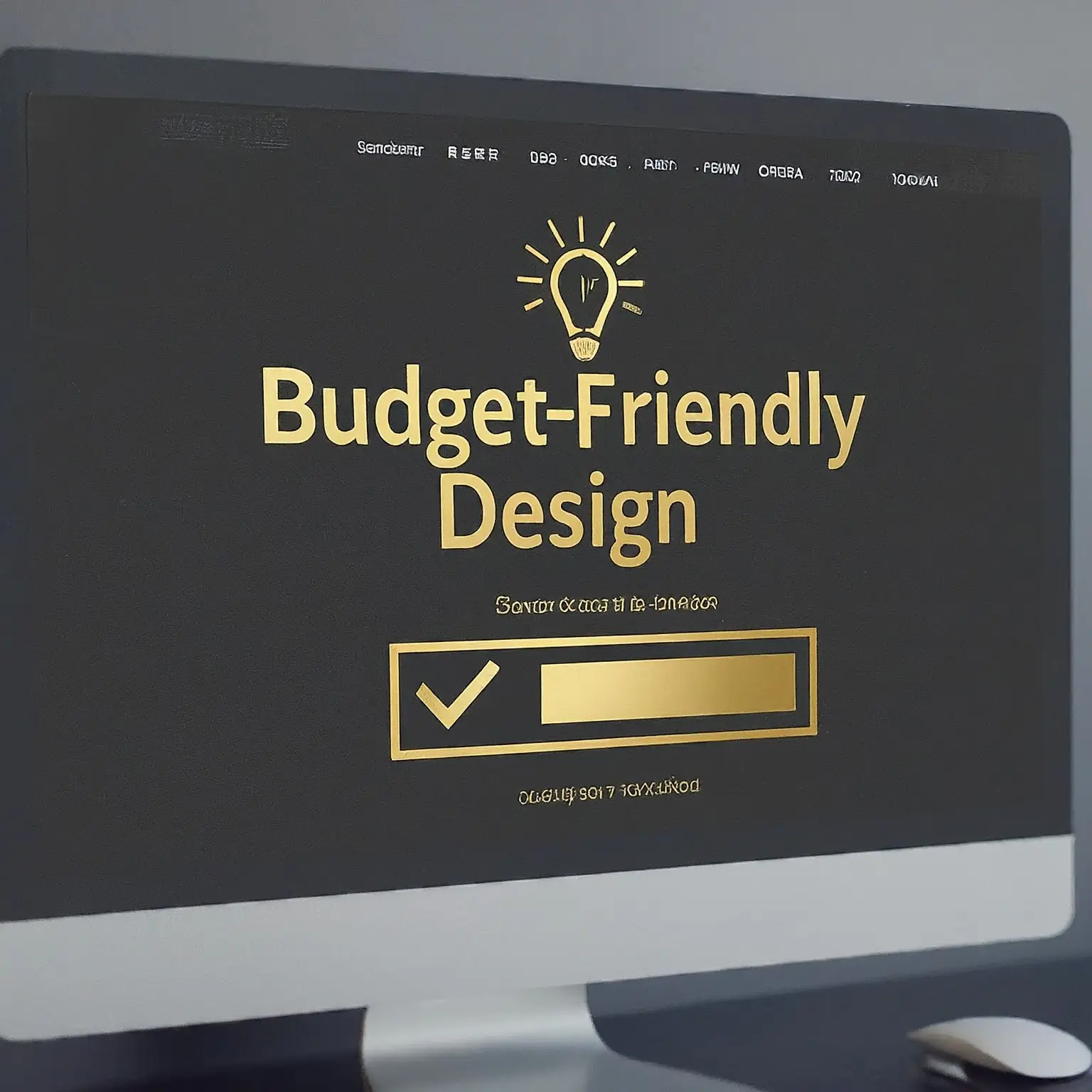 A screen showing budget friendly web design
